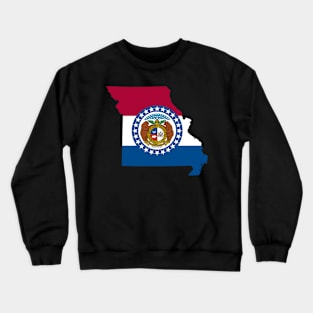 Missouri Flag Map Crewneck Sweatshirt